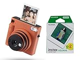 Instax Square Sq1 Sofortbildkamera, Terracotta Orange &Amp; Square Film, (2X10...