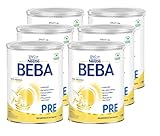 Beba Nestlé Beba Pre Anfangsmilch, Anfangsnahrung Von Geburt An, 6Er Pack (6 X...