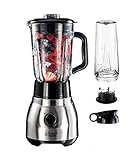 Russell Hobbs Standmixer 2-In-1 [1,5L Glasbehälter Mixer &Amp; 0,6L Mini Smoothie...