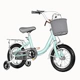 Zhmqqdl City Bike 16 Zoll Mit Stabilisator, Fahrrad Mit Doppelbremsen, 5-9 Jahre...