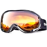 Snowledge Skibrille Damen Und Herren Snowboardbrille Doppel-Objektiv Otg Uv400...