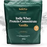 Indieway Whey Protein Konzentrat Vanille 900G - Protein-Pulver Mit...