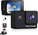 Xilecam Action Cam 4K 16Mp Wifi Helmkamera 2,4G Fernbedienung Unterwasser 40M...