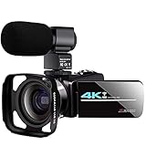 Zcfxghh 4K-Camcorder-Videokamera Mit Mikrofon Wiederaufladbare 2.4G...