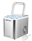 Edelstahl Eiswürfelmaschine | Ice Cube Maker | 12 Kg In 24H | 2,2 Liter...